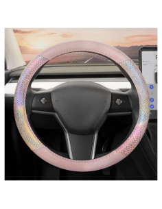 Cubierta de Volante Arcoíris Carbella 15" Multicolor para Auto