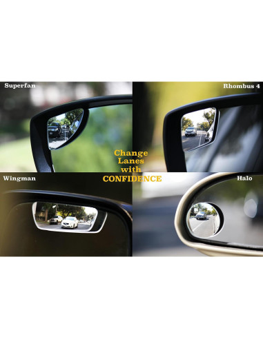 Espejos de Punto Ciego para Autos Safe View Halcon Convexo