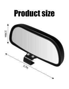 Espejo Convexo Ajustable BESULEN para Coche 14.5x6.6cm 2