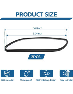 Espejos de Punto Ciego Wuyaoyao 2PCS Ajustables HD 360 2