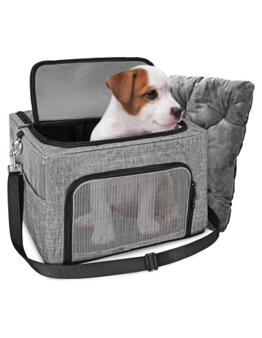 Asiento de Coche para Perros SlowTon con Almohadilla Acolchada