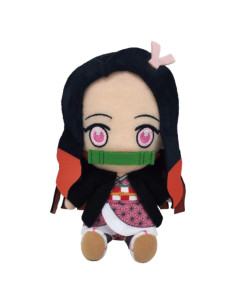 Peluche Chibi Nezuko Kamado Bandai Demon Slayer 7.6 cm