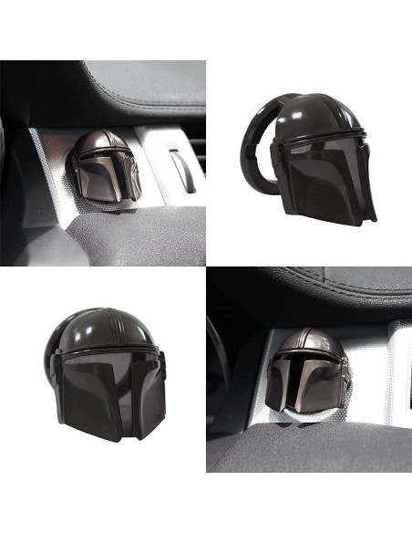 Cubierta de Botón de Inicio BestEvMod 3D para Coche Negro