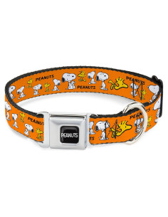 Collar para Perros Peanuts Buckle-Down 28-42 cm Naranja