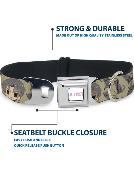 Collar de Perro Crunchyroll con Hebilla de Seguridad 24.1-33 cm