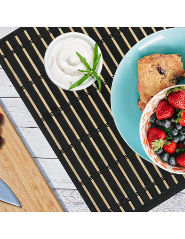 Juego de 8 Manteles de Bambú ANDSTAR 45x30cm Antideslizantes