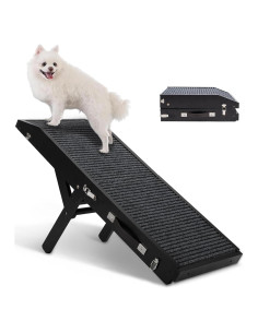 Rampa Plegable para Perros Niubya, 5 Alturas Ajustables 92.2 cm