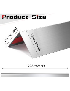 Therwen Protectores de Esquinas de Acero Inoxidable 16 Piezas 2