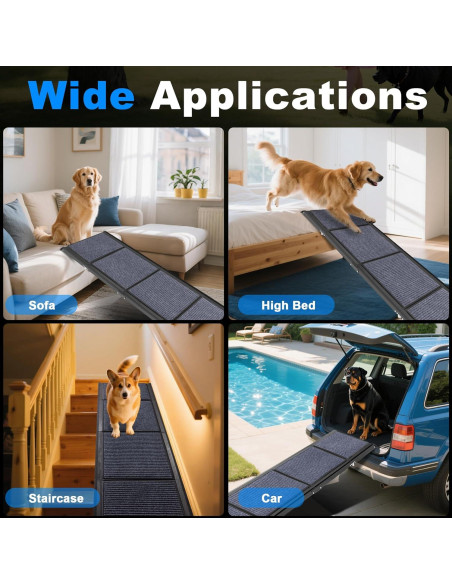 Rampa Plegable para Perros AQUILLA 170 cm Antideslizante