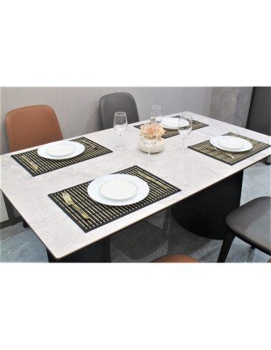 Juego de 8 Manteles de Bambú ANDSTAR 45x30cm Antideslizantes