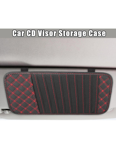 Organizador de Visera para Coche X AUTOHAUX con 10 Fundas CD