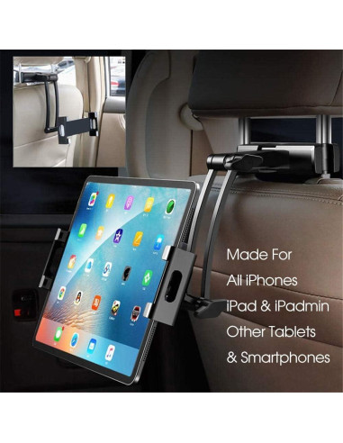 Soporte de Tablet para Reposacabezas HouDeOS Ajustable 5.5-12.9"