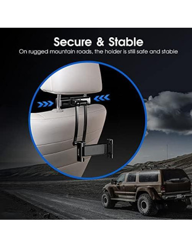 Soporte de Tablet para Reposacabezas HouDeOS Ajustable 5.5-12.9"