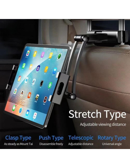 Soporte Universal para Teléfono de Coche UIVXXUD - Ajustable para Tabletas