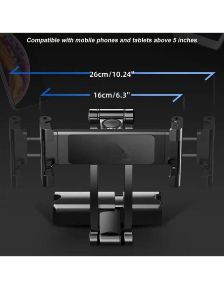 Soporte Universal para Teléfono de Coche UIVXXUD - Ajustable para Tabletas