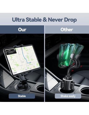 Soporte Universal para Tablet en Portavasos BOOMVATO 4.7-12.9"