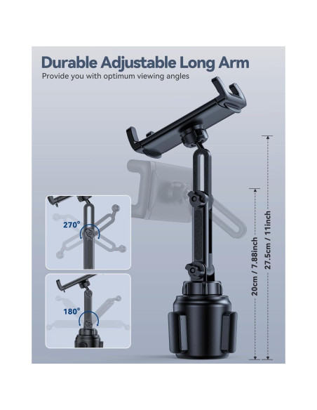 Soporte Universal para Tablet en Portavasos BOOMVATO 4.7-12.9"