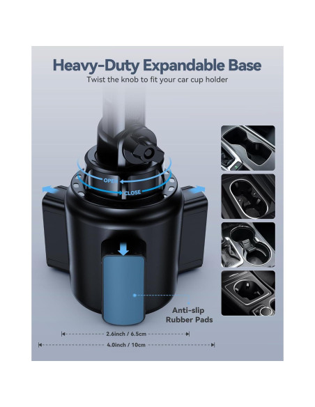 Soporte Universal para Tablet en Portavasos BOOMVATO 4.7-12.9"