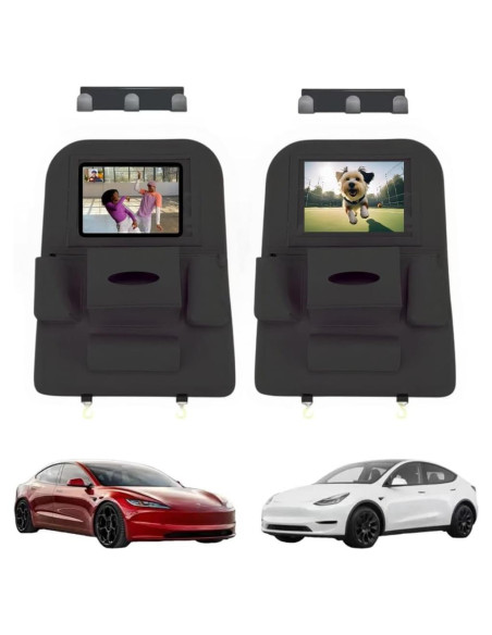 Organizadores de Asientos Traseros Tesla Modelo 3 y Y 2021-2024 2Pack