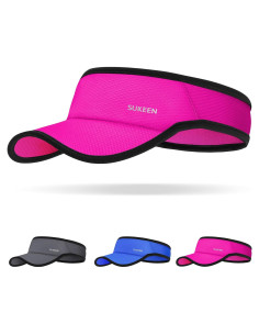 Gorra Visera Deportiva Sukeen Unisex Plegable UV Rojo Rosa