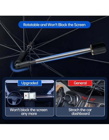 Sombrilla para Parabrisas KUCEMO 145x84cm Rotación 360 UV