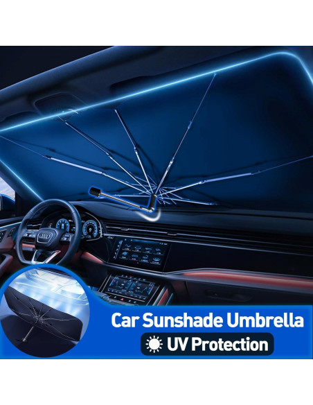 Sombrilla para Parabrisas KUCEMO 145x84cm Rotación 360 UV