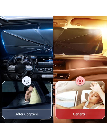 Sombrilla para Parabrisas KUCEMO 145x84cm Rotación 360 UV