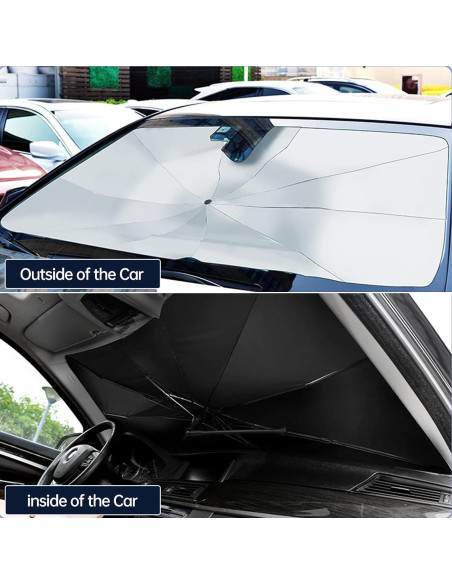 Sombrilla para Parabrisas KUCEMO 145x84cm Rotación 360 UV