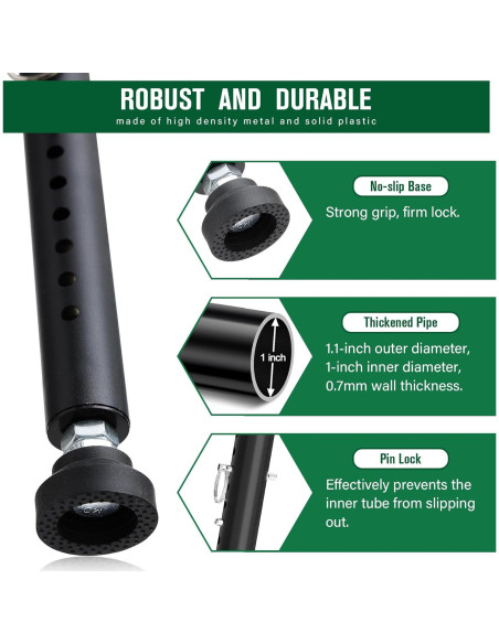 Barra de Seguridad Ajustable Keplrend para Puertas 99-135 cm