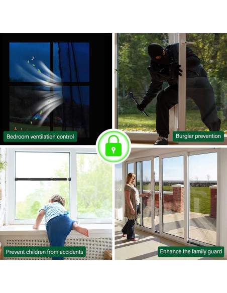 Barra de Seguridad Ajustable Keplrend para Puertas 99-135 cm