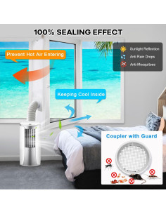 Kit Sello Ventana Aire Acondicionado Portátil 4M Kifiray 2