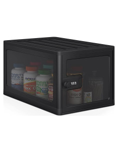 Caja de Seguridad para Medicamentos DEPAD Negra 24x30x20 cm