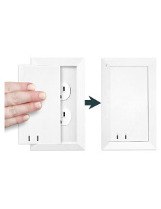 Cubierta de Enchufe a Prueba de Niños Escudo de Enchufe Blanco