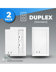 Cubierta de Enchufe a Prueba de Niños Escudo de Enchufe Blanco 2