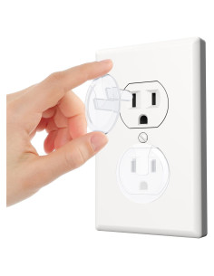 Cubiertas de Enchufe Transparentes HZJD - 30 Paquete Seguras