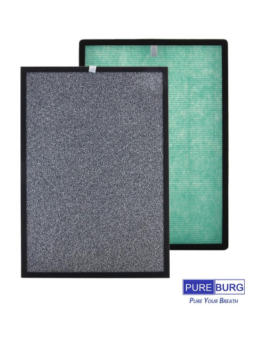 Filtro de Reemplazo PUREBURG H13 HEPA para Purificador RIA BreezeGuard