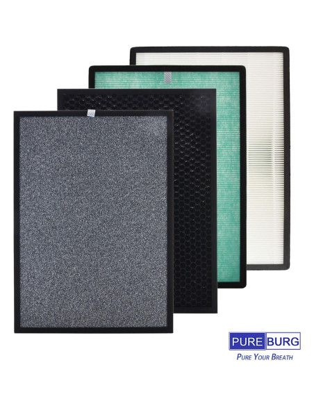 Filtro de Reemplazo PUREBURG H13 HEPA para Purificador RIA BreezeGuard