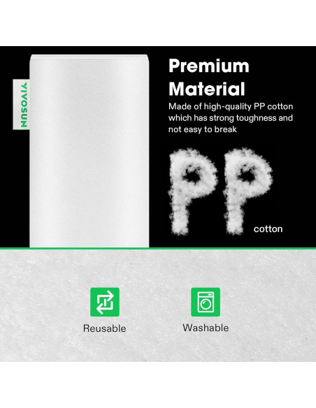 Prefiltro VIVOSUN 6 Pulgadas Algodón Blanco para Filtro Carbón