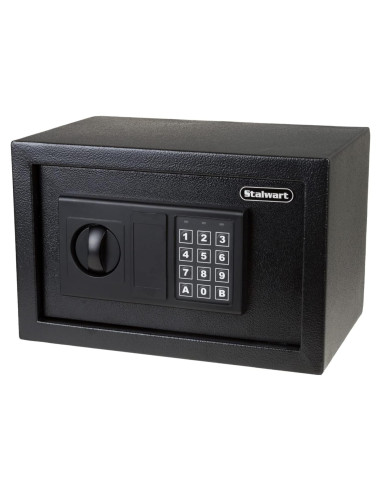 Caja Fuerte Digital Stalwart de Acero 4.7 kg - 30.99x20.07x20.07 cm