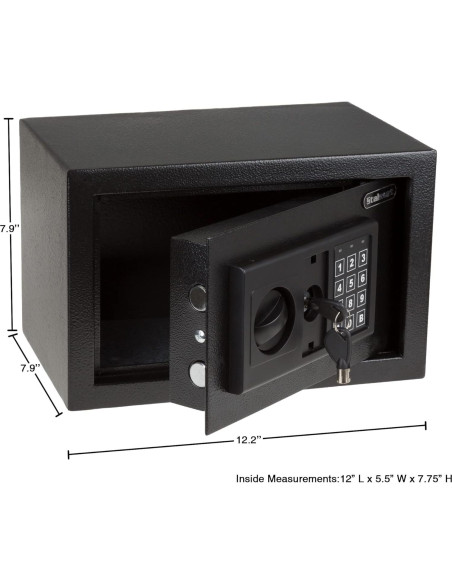 Caja Fuerte Digital Stalwart de Acero 4.7 kg - 30.99x20.07x20.07 cm