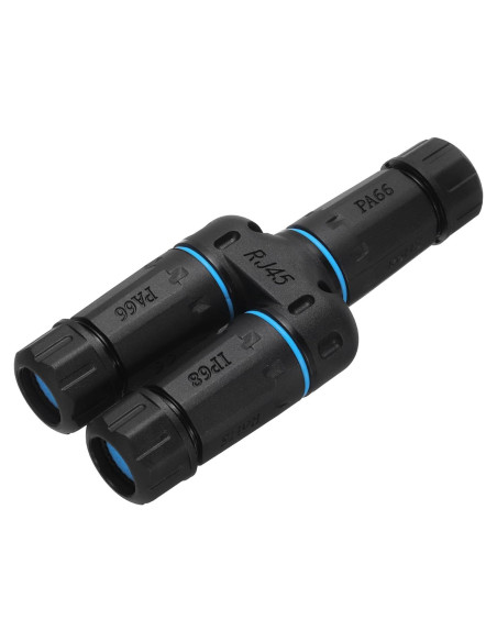 Acoplador RJ45 Hembra a Hembra Impermeable IP68 MECCANIXITY