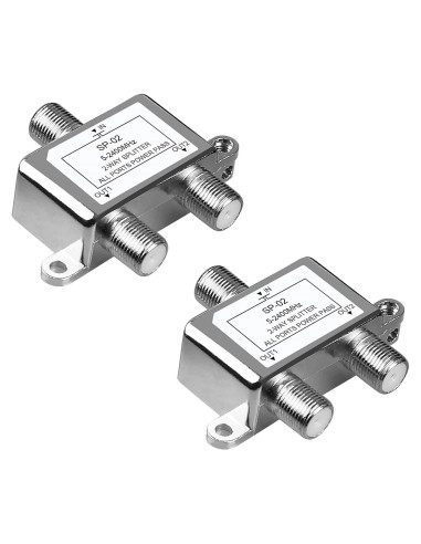 Divisor Coaxial 2 Vías NEWCARE 5-2400MHz para TV e Internet