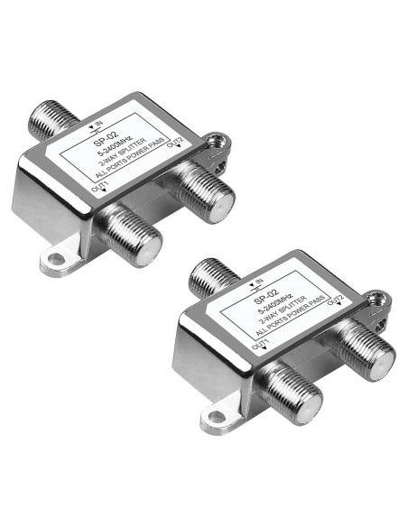 Divisor Coaxial 2 Vías NEWCARE 5-2400MHz para TV e Internet