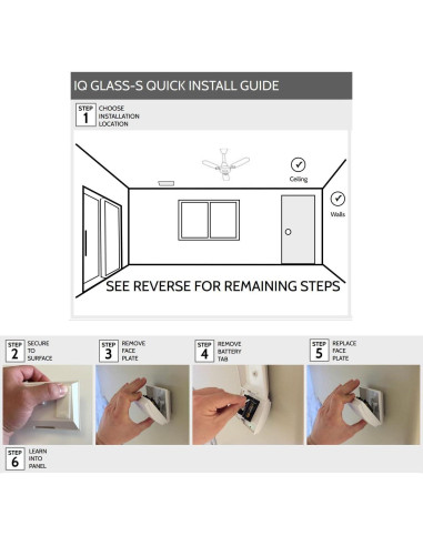 Sensor de Roto de Vidrio Inalámbrico Qolsys QS1431-840