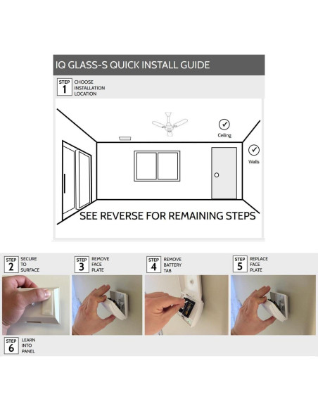 Sensor de Roto de Vidrio Inalámbrico Qolsys QS1431-840