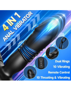 Masajeador de Próstata Genérico con Control Remoto 13.2 cm 2