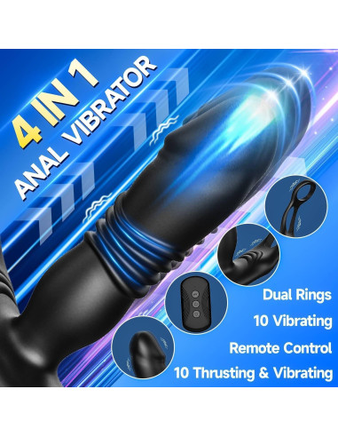 Masajeador de Próstata Genérico con Control Remoto 13.2 cm