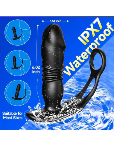 Masajeador de Próstata Genérico con Control Remoto 13.2 cm