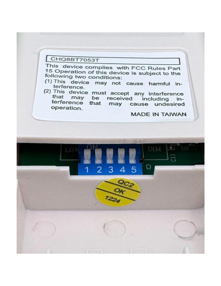 Control Remoto Ventilador de Techo My Fan Parts CHQ8BT7053T 5 Interruptores