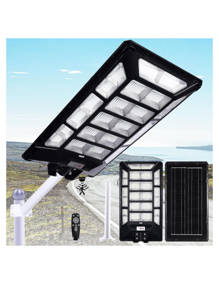 Luz Solar de Calle 10000W MUCH con Sensor de Movimiento IP67